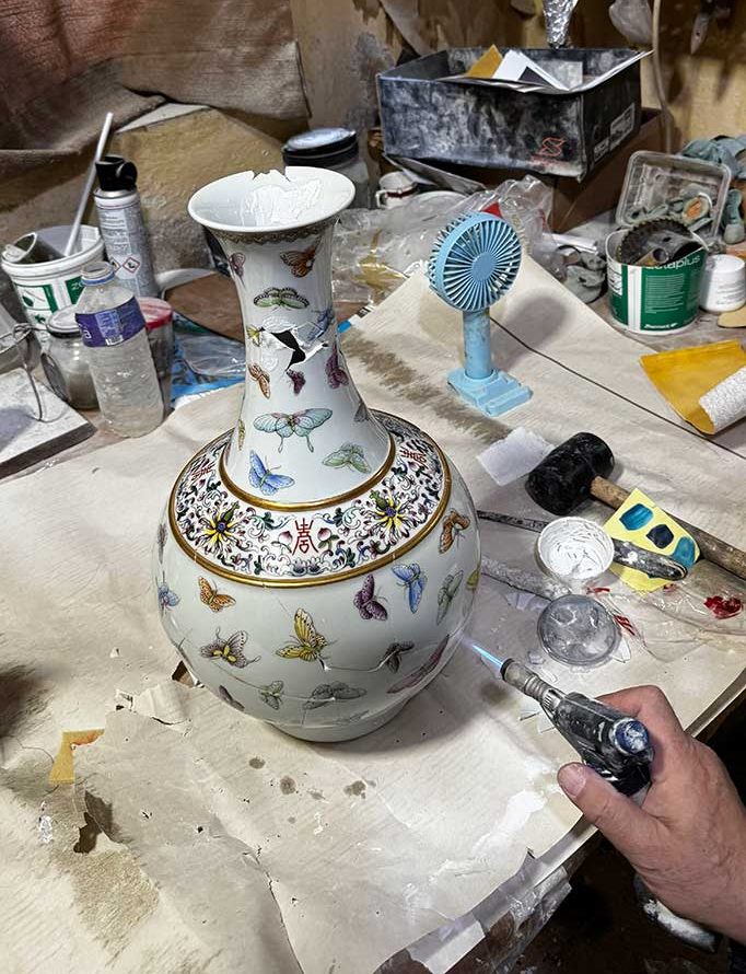 Bülent Dönmez-Çin vazo restorasyonu